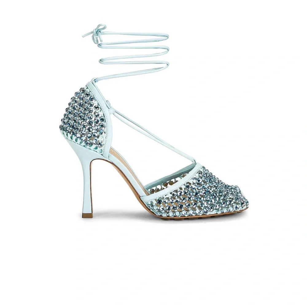 Bottega Veneta Sparkling blue heels - Picture 3 of 6